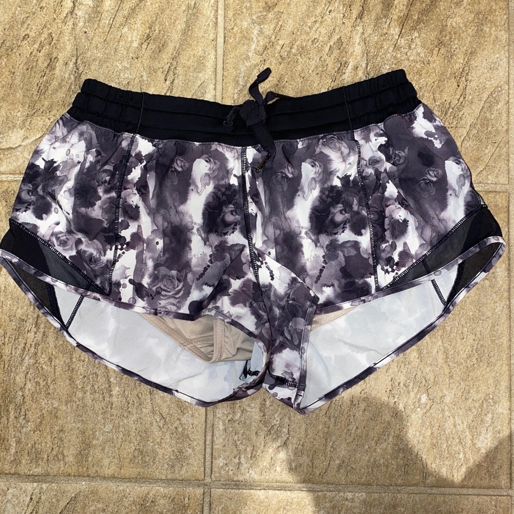 Black and White Lululemon Shorts